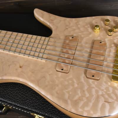 Fodera Imperial Elite 6 bass guitar 34" scale 2017 5A Quilted Maple image 18