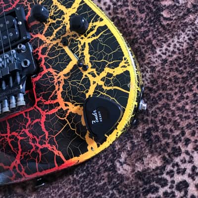 Jackson/Charvel 3DR 1987/88 - Rainbow fire crackle! + Gator H/C image 10