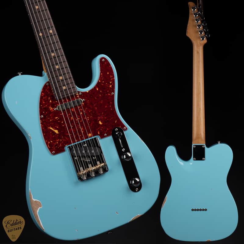 2024 - Suhr Eddie's Guitars Exclusive Roasted Classic T Antique - Daphne Blue #78332 image 1