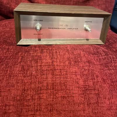 Vintage Solid State Spring Reverb 1970 - Wooden Brown and Silver (MIJ) image 5