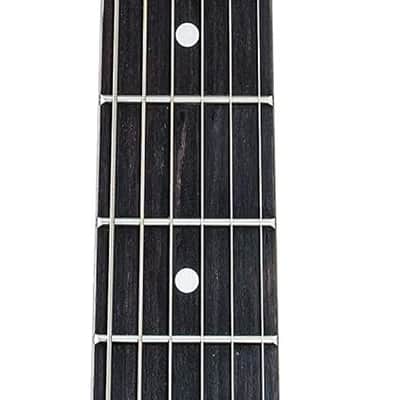 Washburn Sonamaster 6 String Solid-Body Electric Guitar, Right, Transparent Black (SDFTB) image 5