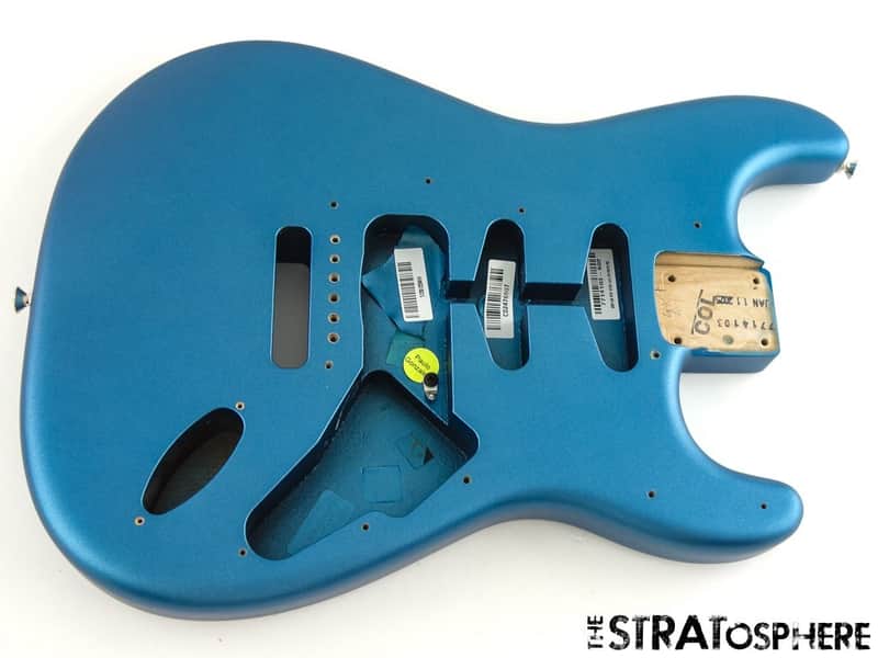 American Performer Fender Stratocaster Strat BODY, USA, Satin Lake Placid Blue image 1