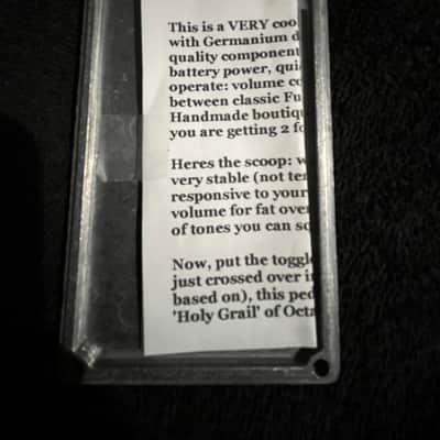 Carl's OCTAVIA tycobrahe fuzz face box guitar pedal ZCD image 10