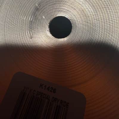 Zildjian 21" K Custom Special Dry  Ride Cymbal  Traditional image 9