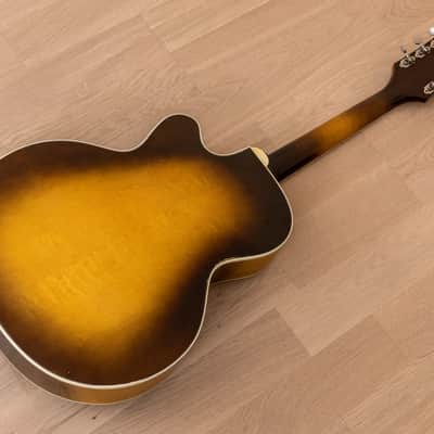 1957 Harmony H62 Vintage Archtop Electric Guitar Sunburst w/ Gibson P-13 Pickups, Case image 20