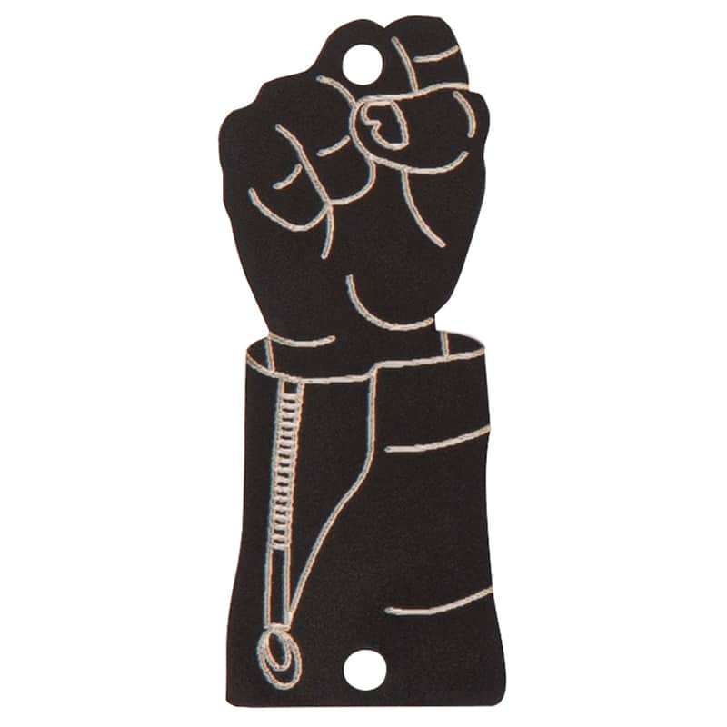 Joe Doe Joe Doe Tribute Truss Rod Cover ~ ~ Fist Bump Aged Black