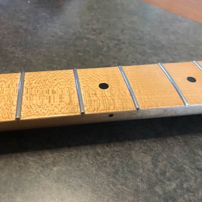 Musikraft Quarter sawn 1-piece maple T-style neck never installed - Light lacquer image 14