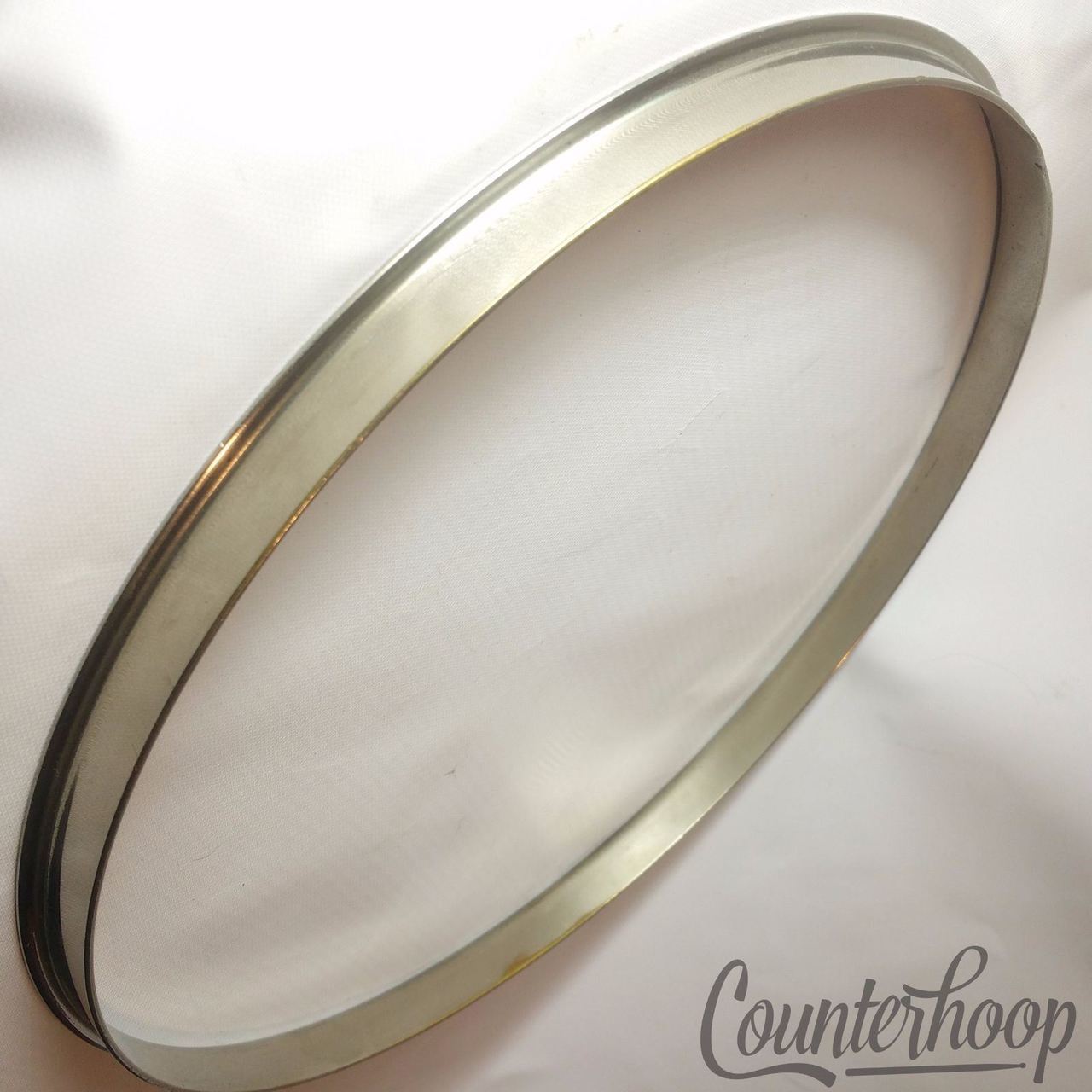 Slingerland 13" Radio King Engraved Tom Drum Rim/Hoop Nickel-Brass Single-Flange — main photograph