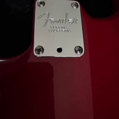Fender American Deluxe Stratocaster 2005 Crimson Transparent image 11