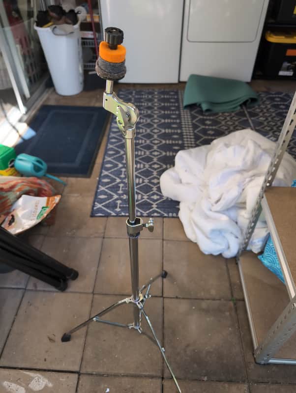 Yamaha CS-650A 600 Series Lightweight Single-Braced Straight Cymbal Stand 2010s - Chrome image 1