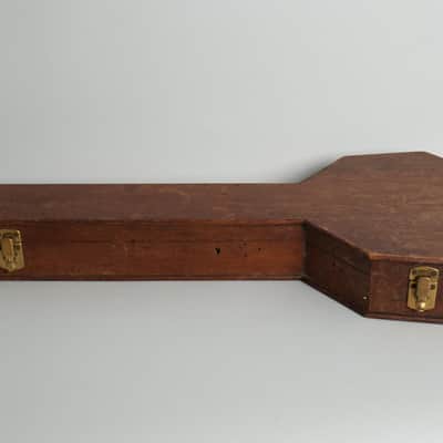 H.E. Bailey  5 String Fretless Banjo (1881), original brown coffin case. image 11