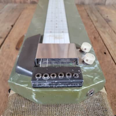 Magnatone Melodier Lap Steel 1950s W/ Original Case - Gray/Green MOTS image 3