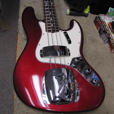 Fender Jazz Bass 62 1962 RI Reissue Stack Knob USA 1989 - Candy Apple Red image 11