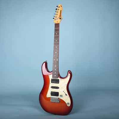1998 Ibanez Blazer BL825 Series HSH Red Sunburst Electric Guitar image 2