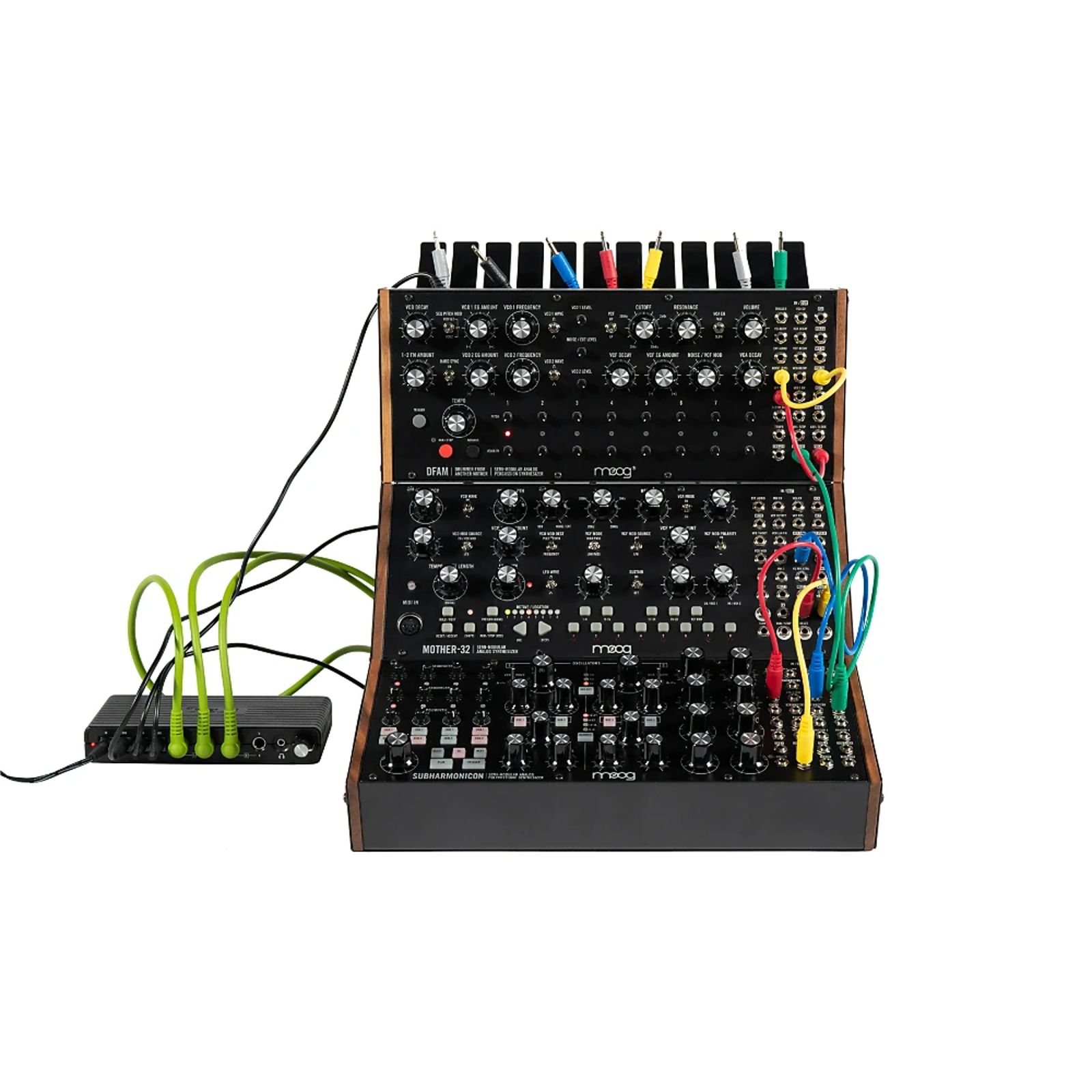Moog Sound Studio 3 Mother-32 / DFAM / Subharmonicon | Reverb