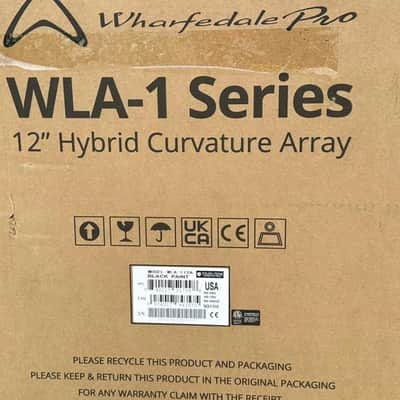 (4) Wharfedale Pro WLA-112-BL Active 12" Line Array #6192 (THS) image 4