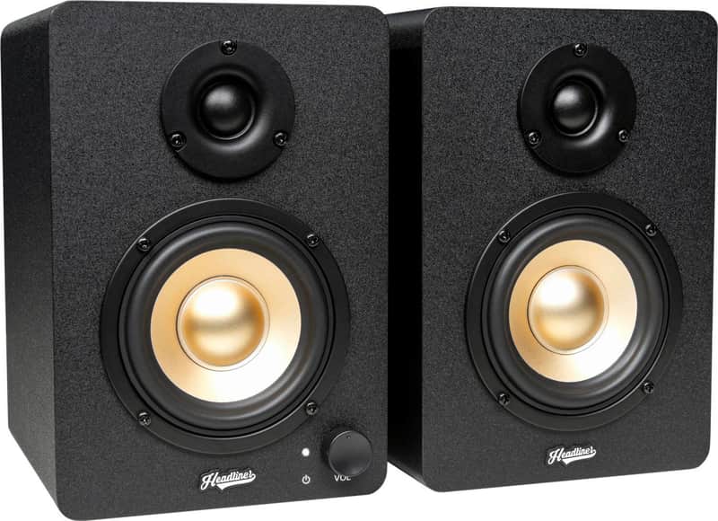 Headliner HD3 3.5" Powered Studio Monitor Pair, Black image 1