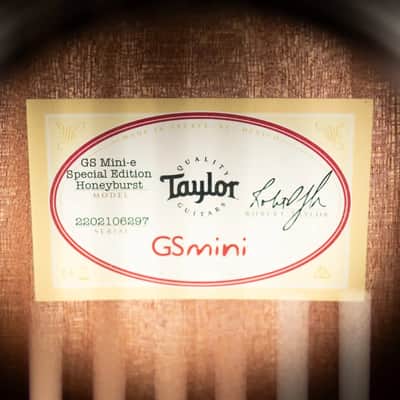 Taylor GS Mini-e Special Edition Acoustic/Electric Guitar - Honeyburst with GS Mini Bag image 15