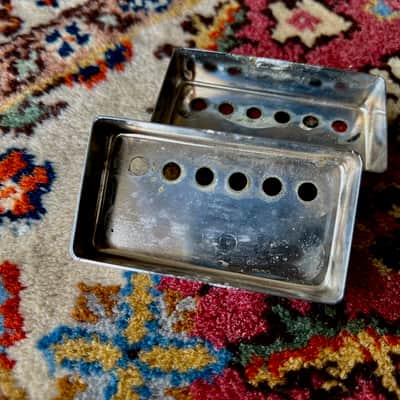 1960's Gibson Chrome Patent Sticker PAF pickup cover set ES-335 SG 1965 image 6