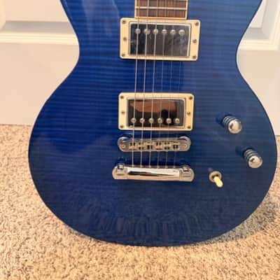 Gibson Les Paul 1998 - Transparent Blue with figured flame maple top image 11