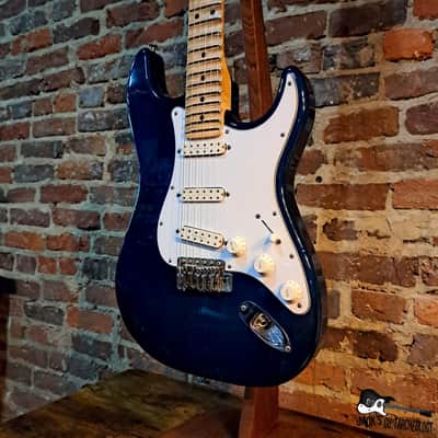Hamer USA S-Style w/ Duncan Rails & Scalloped Neck (1993 - Cobalt Blue) image 4