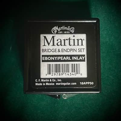 Martin Ebony w/Abalone Inlayed Bridge Pin/Endpin Set #18APP50 image 2