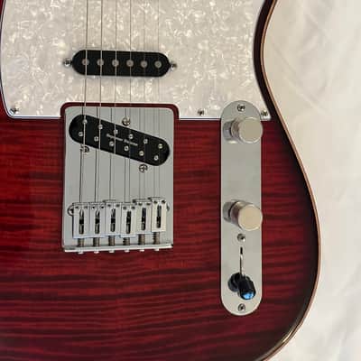 Warmoth Hybrid Tele 2020 - Transparent Red Burst image 6