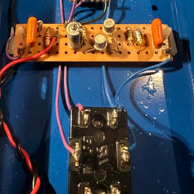 Colorsound  Sola Sound Fuzz Box 1996 - Blue Vintage 1996 Colorsound One Knob Fuzz Box - Dick Denney Sola Sound - Original First Issue image 11