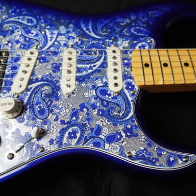 *NEW IN BOX* Fender MIJ Limited Stratocaster 2025 – Rare Indigo Paisley, Flagship Tokyo Exclusive Color image 8