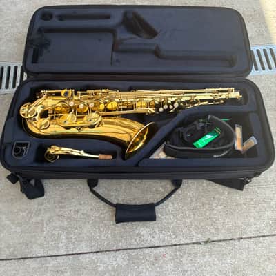 Jean Paul USA TS-400 Student Tenor Sax Outfit with Contoured Case 2010s - Clear-Lacquered Brass image 1