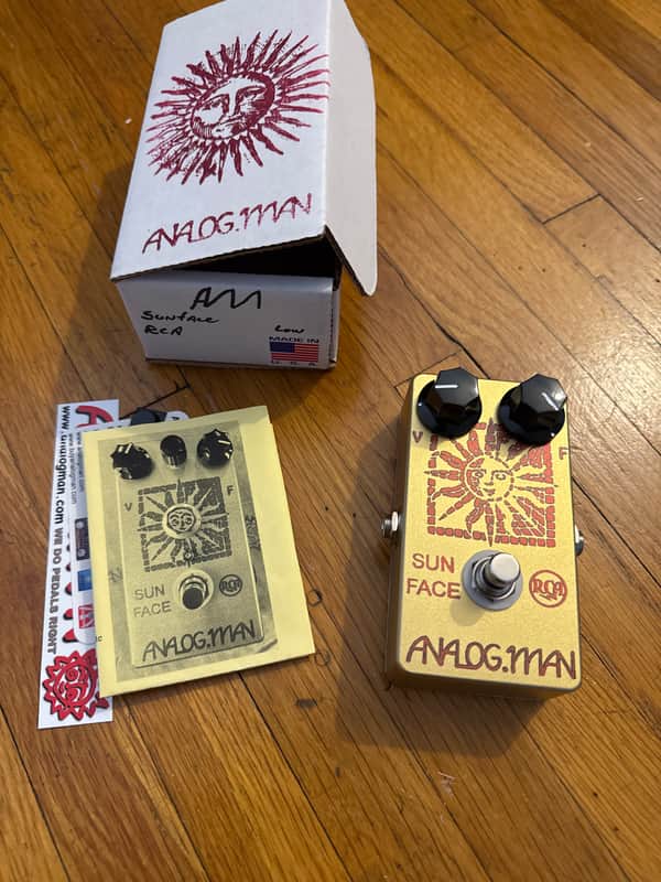 Analogman Sun Face RCA Germanium Fuzz - Gold image 1