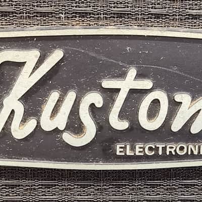 Vintage Kustom Tuck N Roll 2X15" Black Bass Guitar Cabinet Original Speakers image 2