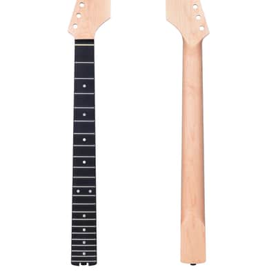 Electric Guitar Neck, 12"-16" Compound Radius, Canadian Hard Maple Neck, Richlite Fretboard, 22 Stainless Steel Frets (2.4x1.4mm), Oiled Bone Nut 42mm, Matte Finish image 1