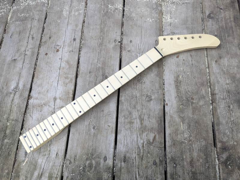 24 FRET DOT INLAYS MAPLE SHRED GUITAR NECK REPLACEMENT DIY image 1