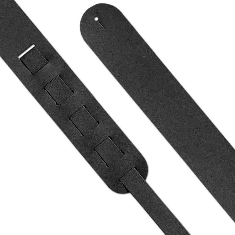 Steph 2.5" Split Leather Handmade Strap B-201 Black image 1