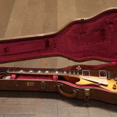 2012 Gibson Les Paul Custom Shop Standard 1957 Reissue Lefty Electric Guitar Gold + COA OHSC image 22