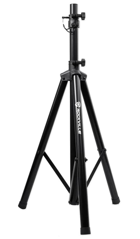 Rockville RVES05 Black Heavy Duty Tripod Pole Mount DJ PA Speaker Stand image 1