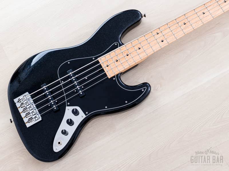 2024 Mike Lull Custom Guitars V5 5-String Jazz Bass Black Pearl w/ Hangtag, Case image 1