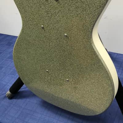 Danelectro DC 59 Reissue Bass Left Handed Lefty Silver Sparkle Electric Bass image 14