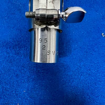 Vintage Berg Larsen Metal Alto Sax Saxophone Mouthpiece with Original Box Cap and Ligature 95/2 SMS image 9