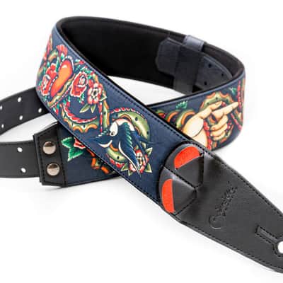 RightOn! Mojo Tattoo Guitar Strap by Xenia Grey