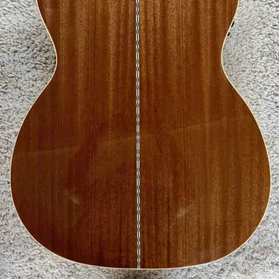 Zager ZAD-500MCE/N Solid Spruce/Mahogany Acoustic Electric OM Size + Case - Used image 9