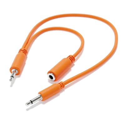 ExcelValley [10-Pack | 30 cm - 11.81"] Hopscotch Mono Splitter Y Patch Cables TS 3.5mm 1/8" Eurorack Synth image 3