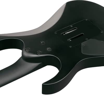 Ibanez RGRB620 Iron Label Electric Guitar, Ebony Fingerboard, Black image 5