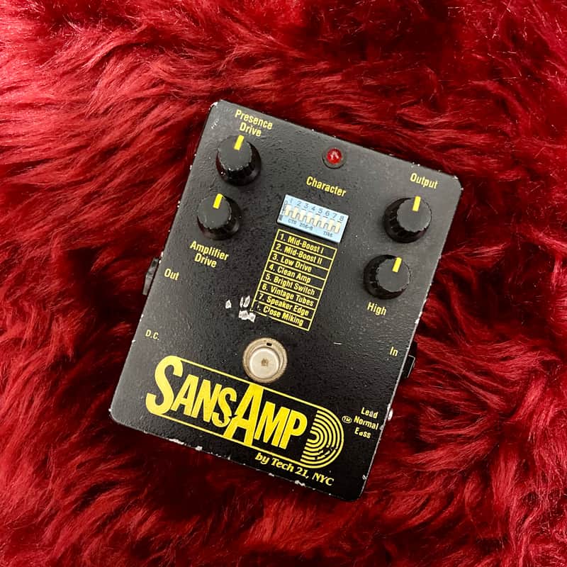 c.1980s-1990s Tech 21 SansAmp Classic Early Type Vintage Pedal “Black” image 1