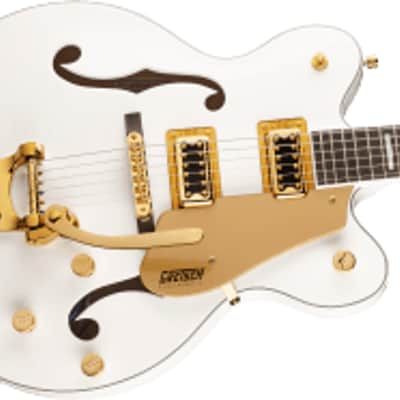 Gretsch G5422TG Electromatic Classic Hollow Body Double-Cut w/ Bigsby and Gold Hardware, Laurel Fingerboard, Snowcrest White image 3