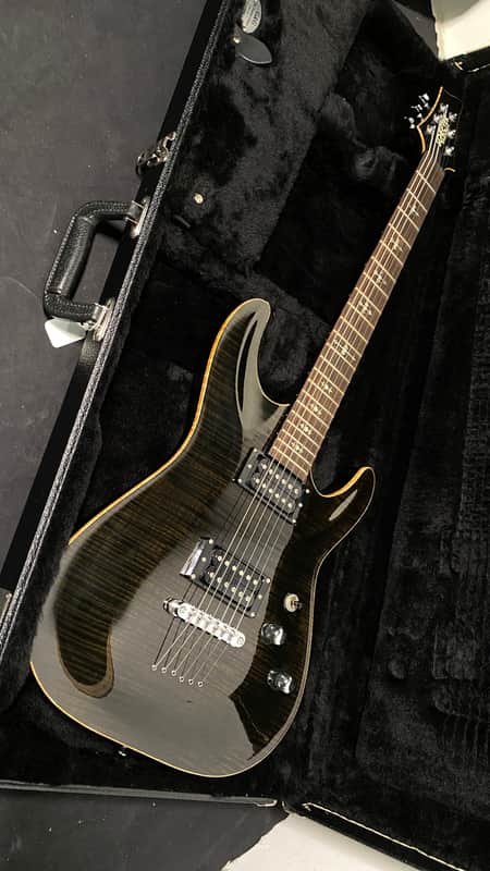 2013 Schecter USA Custom Shop Hollywood Classic Transparent Black HH TonePros #13-12030 image 1