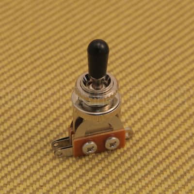 EP-0066-000 Chrome Short Straight Shorty 3-Way Toggle Switch Black Tip