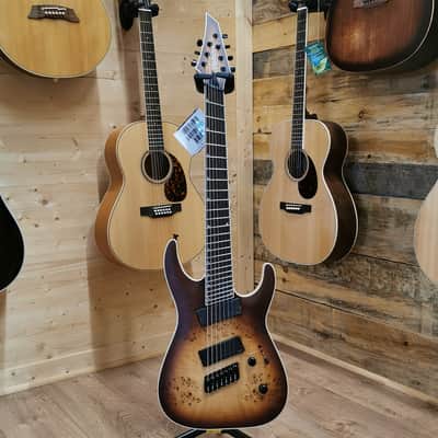 Jackson Concept Series Soloist SLAT7P HT MS - Ebony Fingerboard, Satin Bourbon Burst image 2