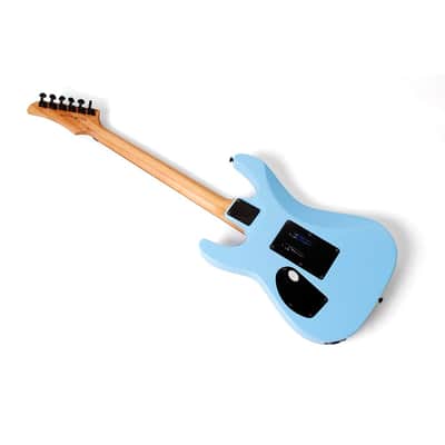 Dean MD 24 Roasted Maple with Floyd Electric Guitar Regular Vintage Blue image 2